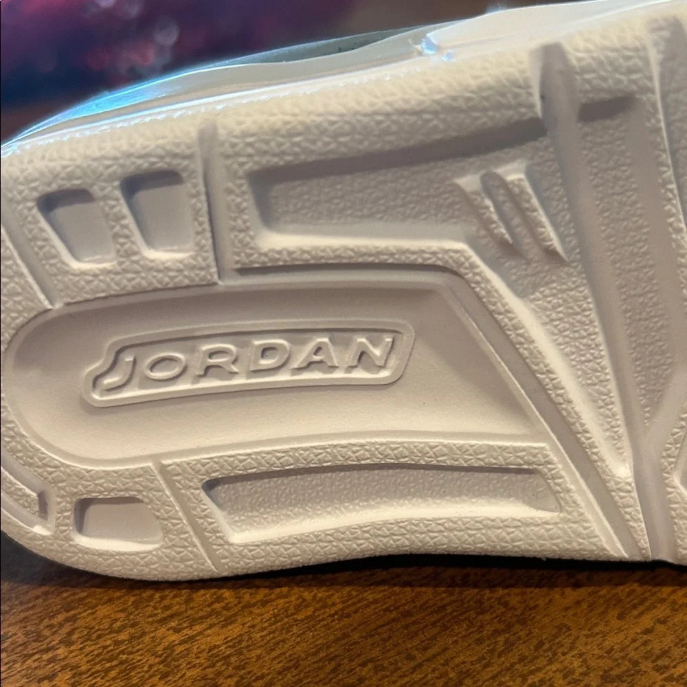Jordan Kids Gray and White Sneakers